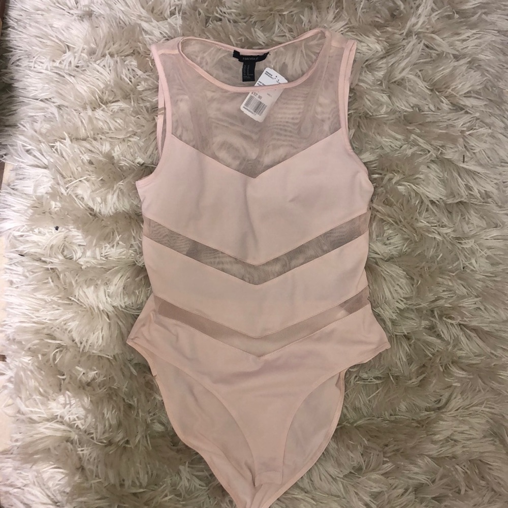 NWT Forever 21 Mesh Bodysuit